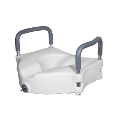 Picture of Drive Elevated Raised Toilet Seat with Removable Padded Arms