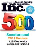 Scootaround is proud to be recognized in Inc Magazine's top 500 in Health Companies
