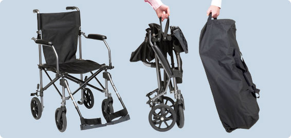 travelite transport wheelchair in a bag